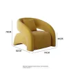 Casual Fabric Single Sofa Nordic Simple Living Room Furniture With Armrest And Backrest Lounge Chair Modern Leisure Sofa Chair