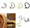 Anneaux de nez Studs Fashion en acier inoxydable Horseshoe fausse bague C Clip Clip Piercing Stud Hoop pour les femmes Men Barbell Drop Livrot JE J DH18X