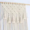 Tapestries Latest Hand-woven Macrame Cotton Door Curtain Tapestry Wall Hanging Art Bohemia Wedding Decoration Backdrop