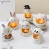 Candele container creativo Halloween Ceramic Ceramic Craft Aromatherapy Container Container Candlestick Ghost fai -da -te