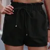 Pantalon féminin Shorts décontractés d'été avec taille en bois