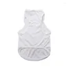 Dog Apparel 10 Pcs Wholesale Sublimation Ink Blank Pet Vest Cloth Summer Print DIY Heat Press Printing Transfer Supply