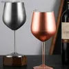 Vinglas 1/2/4 st rostfritt stål kreativt rött vin lasses metall oblet 500 ml champan lass cocktail lass bar party accessoarer l49