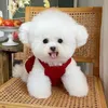 Winter Dog Dress Pet Cat Puppy Clothes Pomeranian Poodle Bichon Schnauzer Pug French Bulldog Clothing Costume Apparel 240412