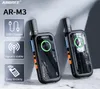 Mini Walkie Talkie Abbree AR M3 UHF Long Range Dual PPT USB laddning Portable Communicator Two Way Radio för El Hunting 2207286634869