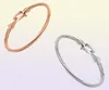 Fashion Jewelry Rose gold Silver Color Cuff Bracelets Charm Stainless Steel Thin Cable Wire Pulseira Jewelry Bracelets For Women6201406