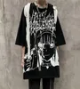 MEN039S Tshirts Emo Kadın Erkekler Gotik Anime T Shirt Hip Hop Üst Tees Büyük Boy Sokak Giyim Harajuku Tshirt Kısa Kollu Alt Tee4666929