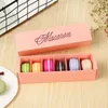 Geschenkwikkeling Home Made Macaron Black White Pink Green Box Biscuit Muffin LX6666