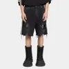 Street Y2K Shorts cuciture a strisce da uomo Shorts strappato Shorts Trendy Fashion Sciioti Sialoni alettini Pants a tre barre Raw Edge240408