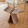 Tabourets nordiques Danish Designer Butterfly Ottomans Tables cafés de salon en bois massif