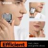 Rakare Yoose Mini Electric Shaver IPX7 Vattentät våt torrrotariska rakare för män Typec uppladdningsbara rakknivar med resefall