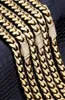 KRKC Gold rempli Miami Link Chain Collier Cadena de Oro Mens Hip Hop Chaînes cubaines personnalisées Hiphop Jewelry221K5931503