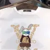 Summer Mens Louies vshirt designer camiseta camiseta casual homem feminino camisetas com letras imprimir mangas curtas de luxo masculino de luxo