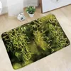 Badmattor Lagmatta dörrmatta Naturligt landskap Badrum Matt Forest Tree Garden Green Plant Landscape Anti-Slip Rug Kitchen Entrance Mattor