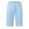Herrbyxor shorts mens fashionabla casual sommar bomull bekväm svett trosor fast elastisk hög midja lös byxor