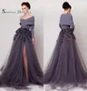 2020 OFF SHAPHER S Arabe Long Manches Le Moyen-Orient Prom Dress A Line Appliques Formal Party Wear Robes de soirée High Split3757122