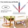 DARIS Spray Floor Mop With Reusable Microfiber Pads 125cm Long Handle Flat For Home Kitchen Cleaning Tools 360° Rotation 240412