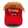 Party Hats Trump 2024 With Hair Baseball Caps Supporter Rally Parade Cotton C92 Drop Delivery Home Garden Festive Supplies Dh7Z4