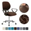 Stoelbedekkingen Elastische anti-stof fauteuil Split stoel Computer Cover Stretch Bureau stoelen SLIPCOVER Wedding Banquets Els Conferenties