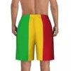 Short masculin Bathing Fissure Mali Flag Board Summer Malian Fans Cool Fashion Beach Modèle masculin Running Séchage rapide Trunks