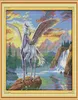 Flying Animal Landscapes Decor Paintings, Handmade Cross Stitch Craft Tools Brodery Needwork Set Counted Print på Canvas DMC 14CT /11CT7021674