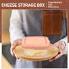 Opslagflessen kaas plak scherper crème tarter containers koelkast gesneden foodbox lunch koelkast pp boter cases keeper