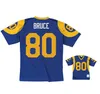 Gestikte voetbalshirts 80 Isaac Bruce 1999 Mesh Legacy Retro Classics Jersey Men Women 6xl