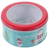 Storage Bottles Christmas Tin Box Cookies Candy Tins Jewelry Case Container Packing Sweet Supplies Containers Iron Child Simple