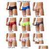 Cuecas bolsa masculina tanga sólida cuecas de roupas íntimas lingeróticas eróticas de lingerie erótica de calcinha brilhante