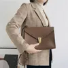 Bag Chic Cow Leder Frauen Messenger Umschlag Schulter Luxusschloss einfaches Design Damen Crossbody Hohe Qualität