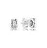 Kolczyki dla kobiet luksusowe kolczyki oryginalne pudełko do 925 srebrnego srebrnego cz diamentowe świecące lodowe kolczyki