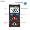 Zoyi S1 / 2/3 Tester multimètres numériques Autorangement True RMS Automotriz Mmultimétro avec la lampe de poche LCD LCD NCV comme RM403B