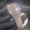 Luxe die er volledig uitziet, bekijk Iced Iced for Men Woman Top vakmanschap uniek en dure Mosang Diamond 1 1 5a horloges voor hiphop industrieel luxueuze 4787