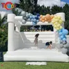 4,5x4,5 m (15x15ft) attività all'aperto in PVC complete e giochi gonfiabili bouncer bianchi rimbalzo di rimbalzo saltare castello