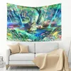 Tapissries Anime Tapestrys Fantasy World Forest Tapestry Japanese Manga Wallpaper Ocean Wall Hanging Trippy Cartoon