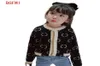 Pullover printemps automne Nouveau point imprimé pull imprimé Petites filles veste vêtements cardigan kids vêtements laine mélanges t2210217605743