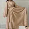 Vêtements ethniques 2024 Ramadan Open ABAYA Dubai Cardigan Muslim manteau robe arabe avec ceinture Abayas de dinde pour femmes Kimono Islamic Kaftan OTQN5