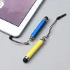 1PC mini chontowany uniwersalny ekran dotykowy Stylus Touch Pen Multicolor Phone Phone Tablet Pióro pojemnościowe dla Samsung Huawei