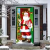 Nightmare Before Christmas Outdoor Decorations Props Elves Copertura della porta di Natale Backdrop Banner per la porta della casa