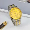 Fashionable new quartz alloy steel band men's designer watch luxury watch