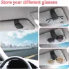 Magnetic Sunglass Holder for Car Visor Sunglasses Clip Leather Glasses Eyeglass Holder Truck Car Auto Universal Ticket Card Clip