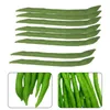 Decorative Flowers 8PCS Artificial Vegetables Simulation Food Green Beans Pography Props For Decoration Room Home Decor Party Supplies