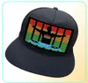 Light Up Light Up Som ativado Baseball Cap DJ LED CHAPA PLANHA COM SN ATRIFICÁVEL PARA OSFELAS DE COSPLAY PARTE