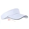 Visors brede rand hoeden emmer verstelbare unisex mannen vrouwen gewoon zon vizier sport tennis ademende cap hoed 240413