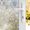 Adesivi per finestre 3D Films Privacy Film Sticker Flower Glass senza colla statico Callo Adesivo Controllo Anti-UV