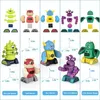 Dekompressionsleksakstransformation Toys Robots Magnetiska leksaksmagnetblock Set för barn Staping Toy STEM Utbildningsspel för pojkar och flickor Barn 240412