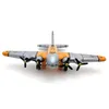 Rolig vuxensamling Retro Wind Up Toy Metal Tin Flying Fortress Bomber Propeller Plane Clockwork Toy Model Vintage Toy Gift 240401