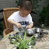 25st mini Köksredskap Leksaker Set For Kids Girl rostfritt stål kan hålla matlagning Utbildning låtsas Spela 240407