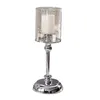 Ljushållare Pillar Holder With Glass Candlelight Robust For Wedding Party Pise Pise Dekent Accent Display 4.7x13.4 tum