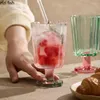 Copos de vinho em forma de flor xícara de água de copo alto de gobas de sorvete de goble